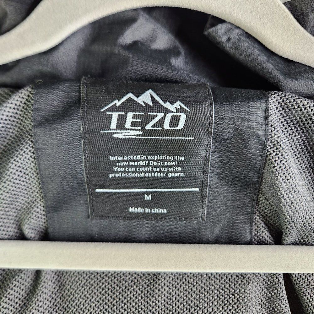 Tezo Ski Jacket Mens M Black Focus On Waterproof Windproof Durable Breathable - Picture 11 of 16